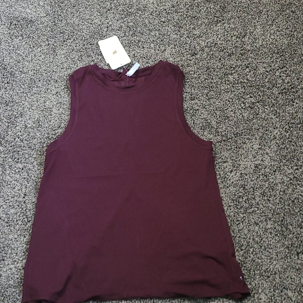 Fabletics Purple Mesh Workout Top